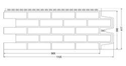 Фасадная панель Grand Line Клинкерный кирпич Стандарт Песочный 0,39м2