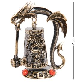Народные промыслы AM- 251 Фигурка «Гонг Дракон Китай» (латунь, янтарь)