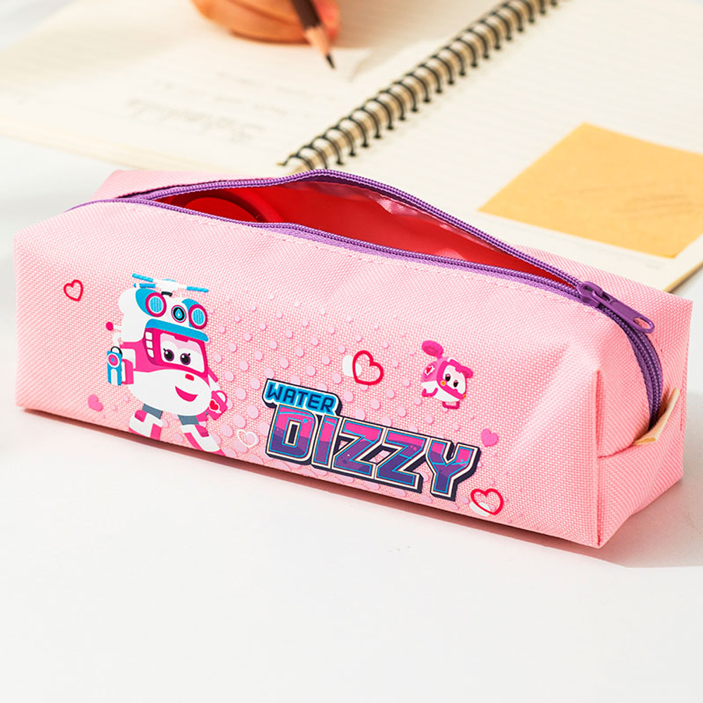 Пенал 1 отделение Deli "Super wings", 205х60х60 мм, на молнии, ассорти