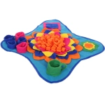 Коврик нюхательный интерактивный для дрессуры и антистресса «Мой Бро», цвет синий, 48*48см (лейбл)