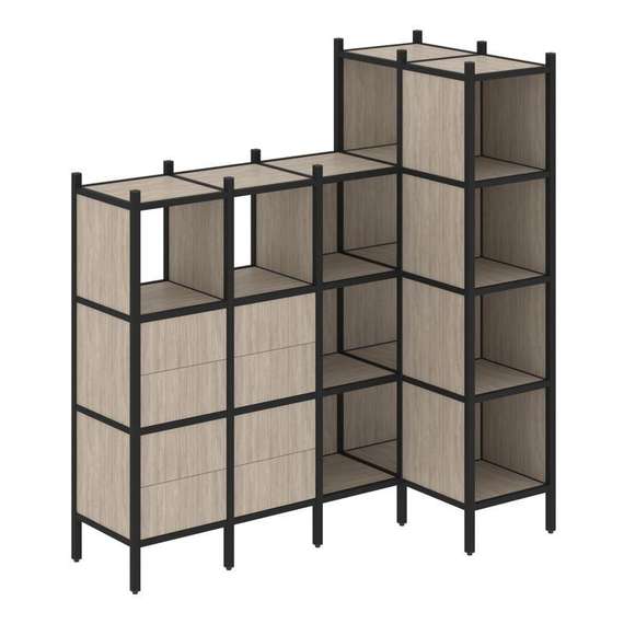 Лофт Угловой внутренний стеллаж VR.L-47  1694*862*1869