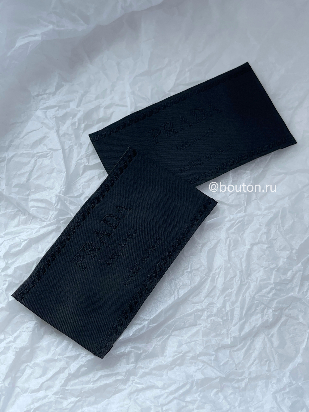 Бирка Прад. черная 40х70 мм.