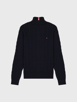 Свитер Tommy Hilfiger Cable Knit Turtleneck Navy