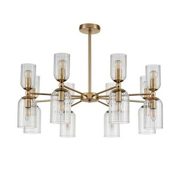 6586/16 MODERNI LN25 89 золото/прозрачный, металл/стекло Люстра подвесная E14 16*40W 220V KASSIA