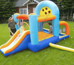 Батут для детей для дома "Веселая игра" 4*4*2,5 м