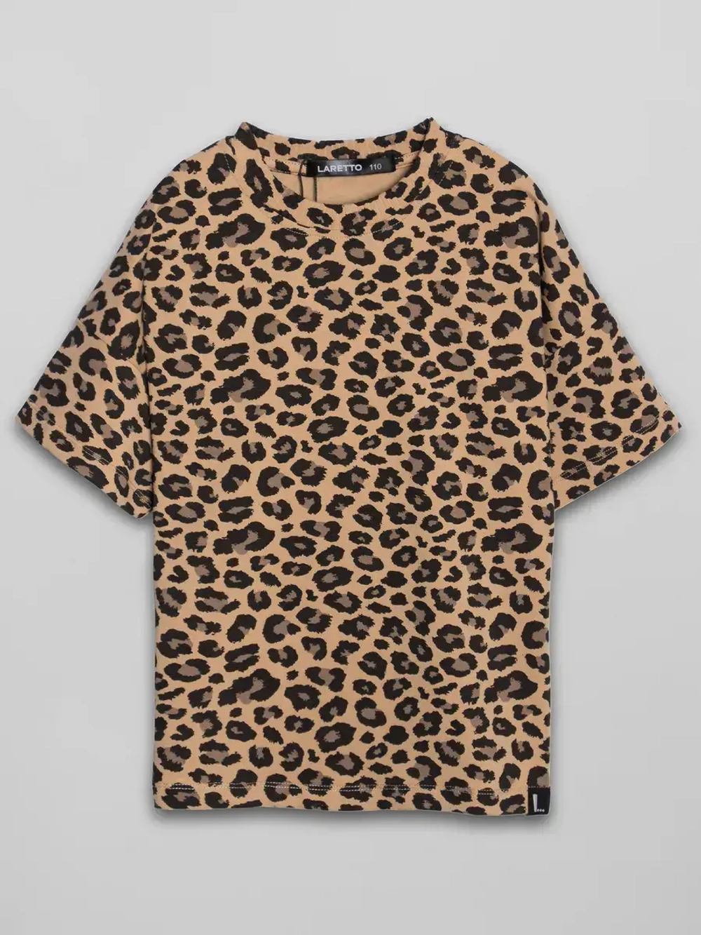 Футболка для девочки леопардовая