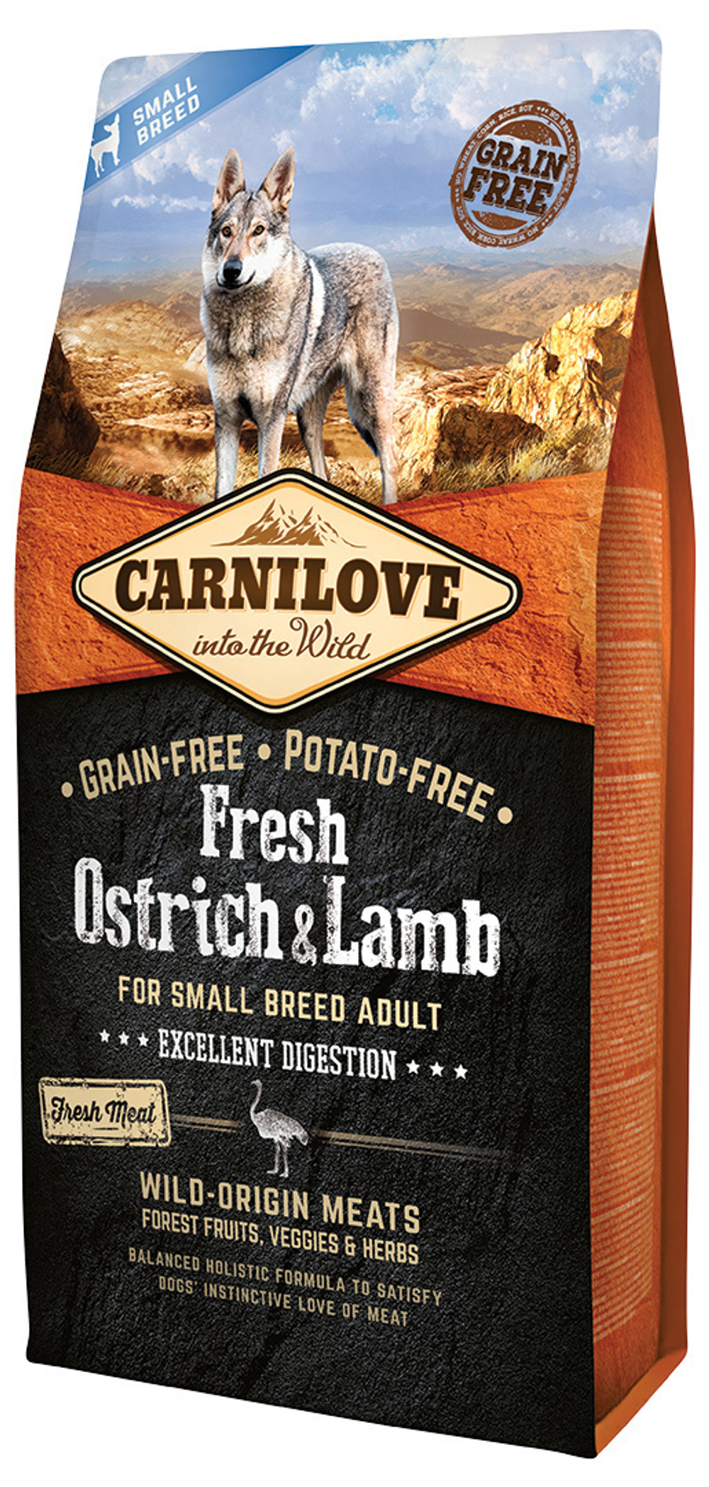 Carnilove Fresh Ostrich and Lamb Small Breed