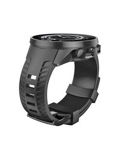 Ремешок силиконовый для Suunto 9 / 9 Baro быстросъемный 24 мм (Черный)