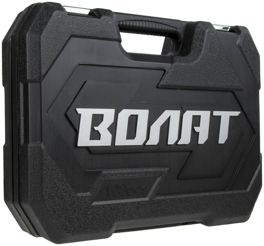 Набор головок и бит 108пр. Волат (1/4", 1/2", 6 граней) (18520-108)