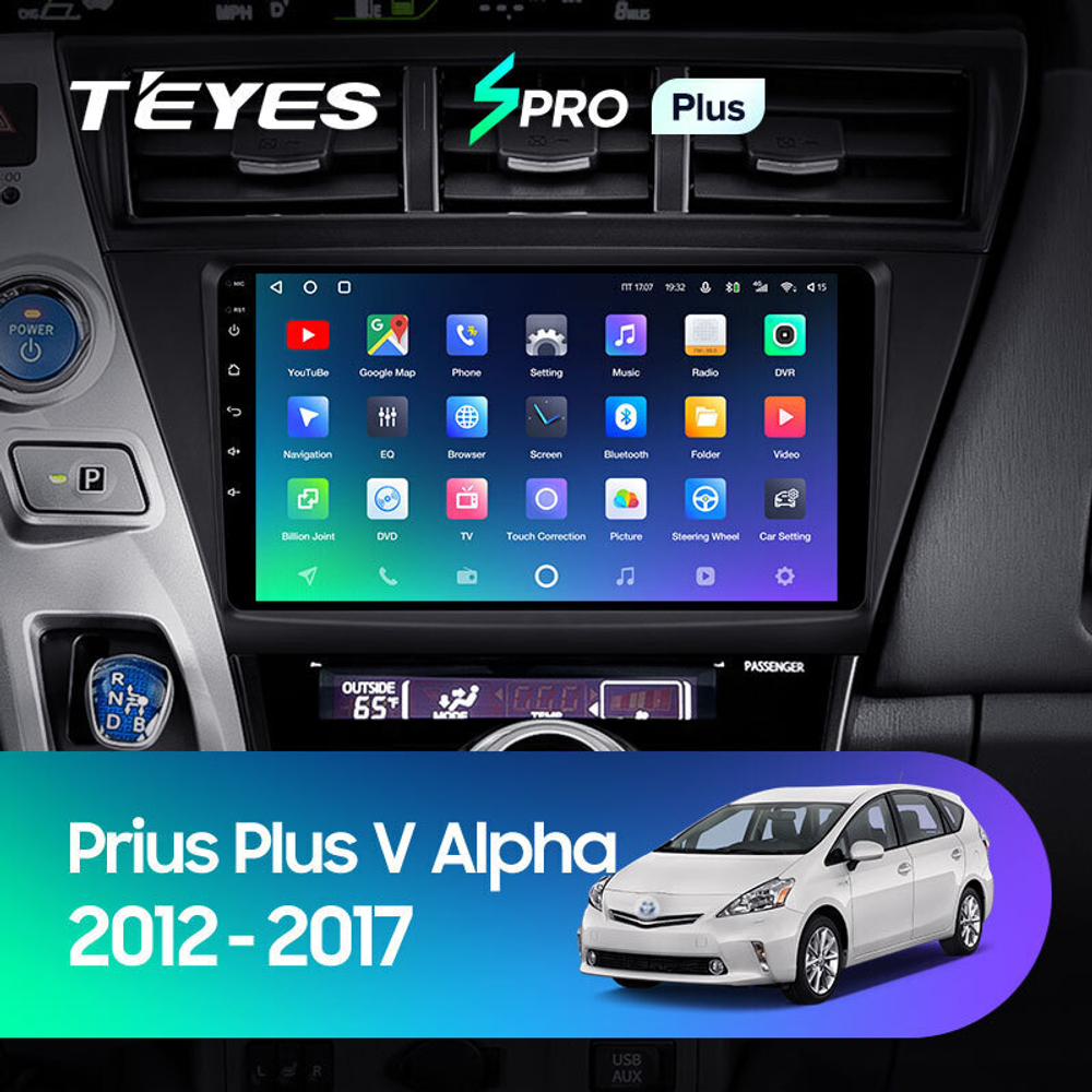 Teyes SPRO Plus 9" для Toyota Prius V Alpha 2012-2017 (прав)