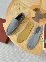 Лоферы Loro Piana Summer Walk с мехом