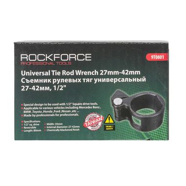 Съемник рулевых тяг универсальный 27-42мм, 1/2'' RockForce##Rock FORCE RF-9T0801