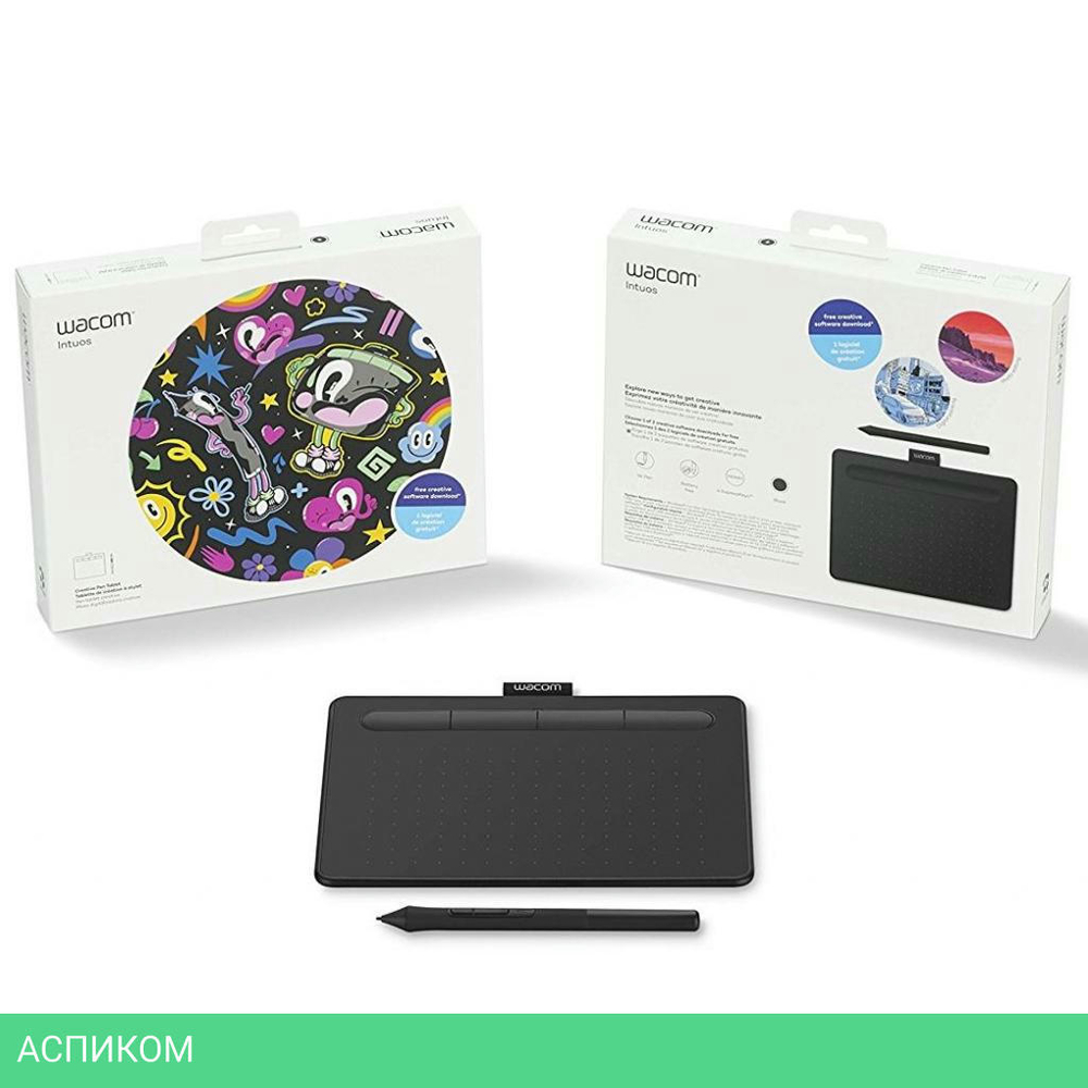 Графический планшет Wacom Intuos Basic Small Black (CTL-4100K-N)
