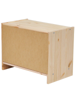 Прикроватная тумба Раст из сосны с 2 ящиками, 52х30х40 см, в скандинавском стиле, натуральная отделк