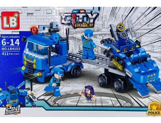Конструктор City «Полицейский участок » , 411+ деталей