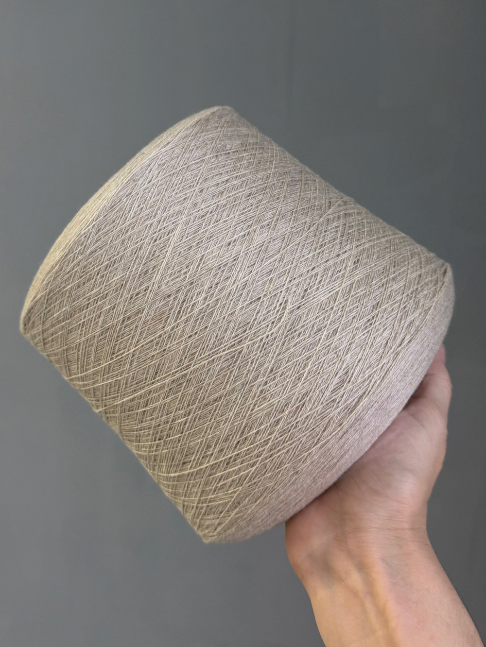 Пряжа Mongolia Cashmere 26/2 (100% кашемир) 1300 м/100 гр,светло-бежевый меланж