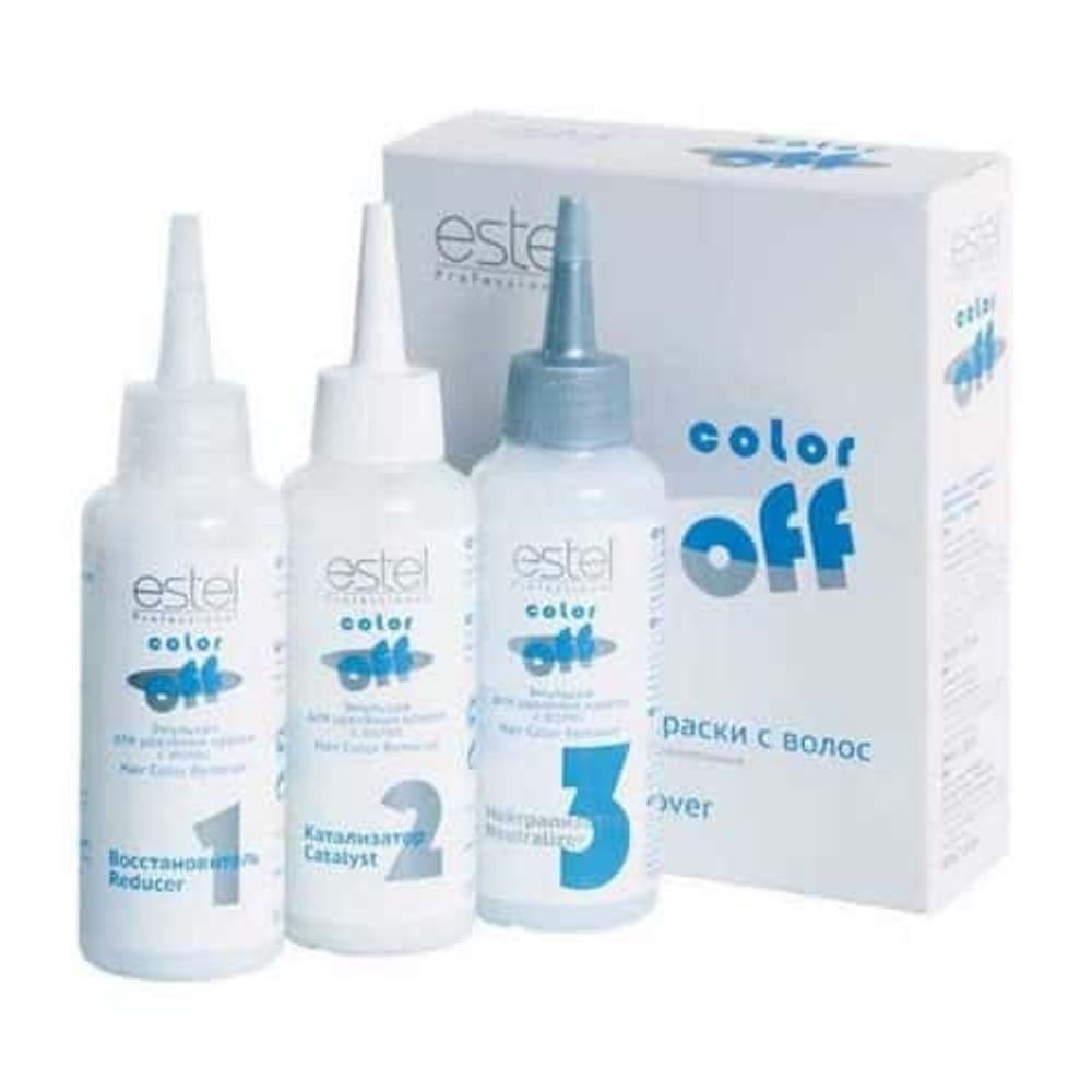 Эмульсия для удаления краски с волос Color Off REMOVER, Estel (3 фл./120 мл.)