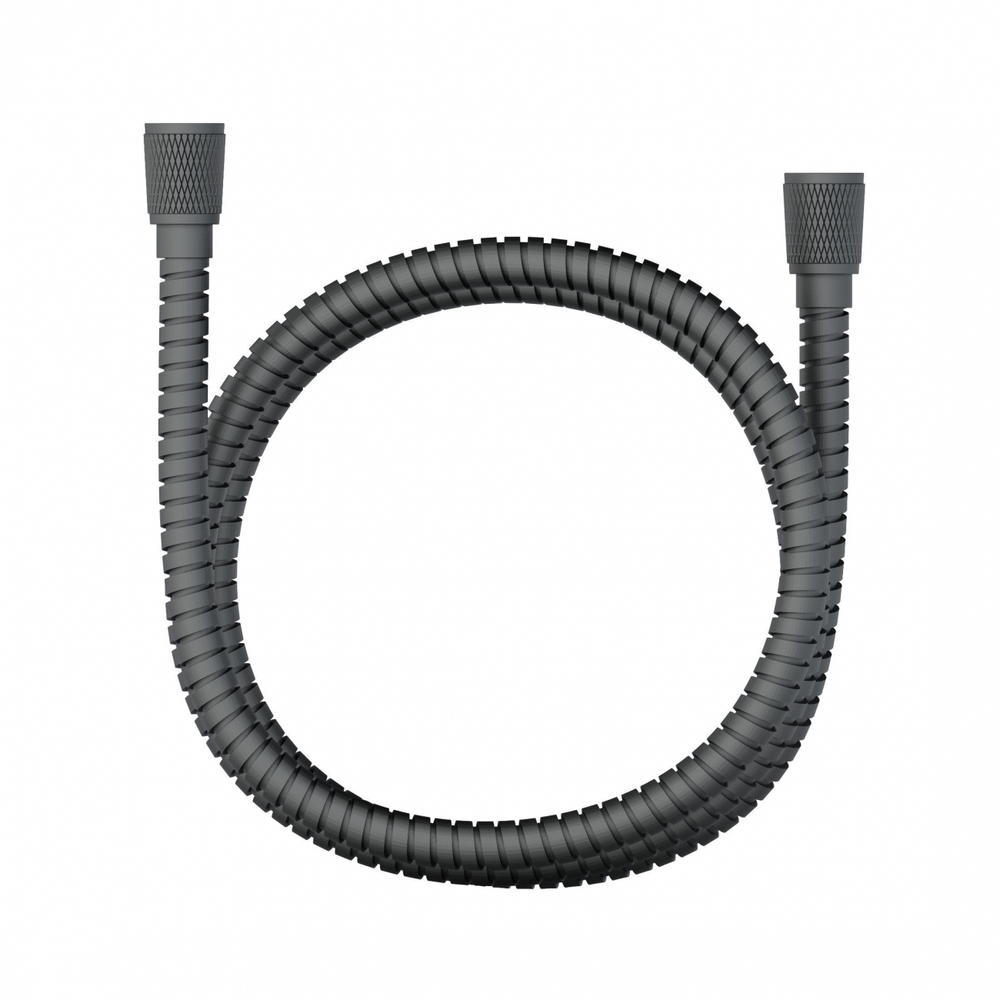 Шланг для душа в металлической оплётке 1500 мм WONZON & WOGHAND, Темный графит (WW-88RG02-1500-BGM)