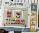 Развивающая игрушка деревянная Лабиринт траснпорт, коробка C-41888