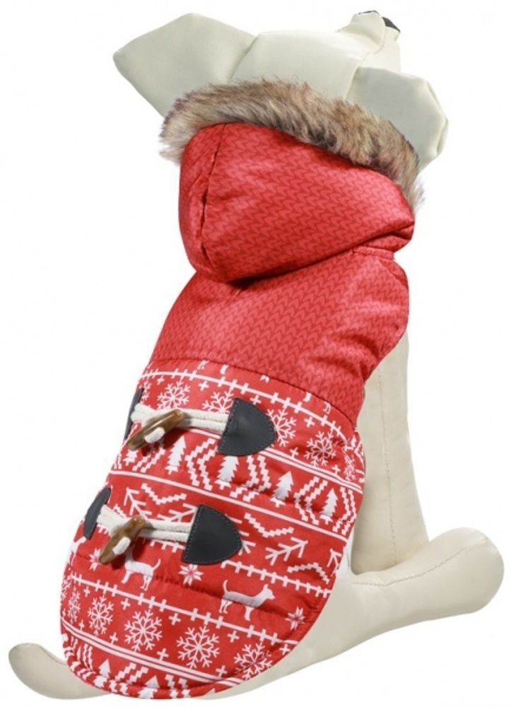 Triol BE TRENDY попона утепленная &quot;Зимняя сказка&quot;, XS, размер 20 см, красный