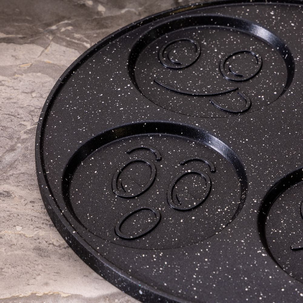 СКОВОРОДА AGNESS "СМАЙЛ" С АНТИПРИГАР.ПОКРЫТИЕМ ДИАМЕТР=26.5 СМ