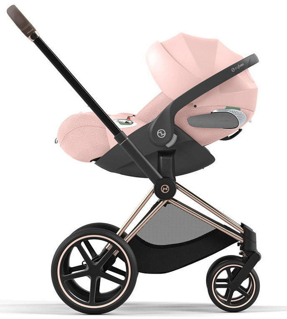 Коляска Cybex Priam IV Rosegold complete Cloud T Peach Pink Plus Base T 3 в 1 Peach Pink