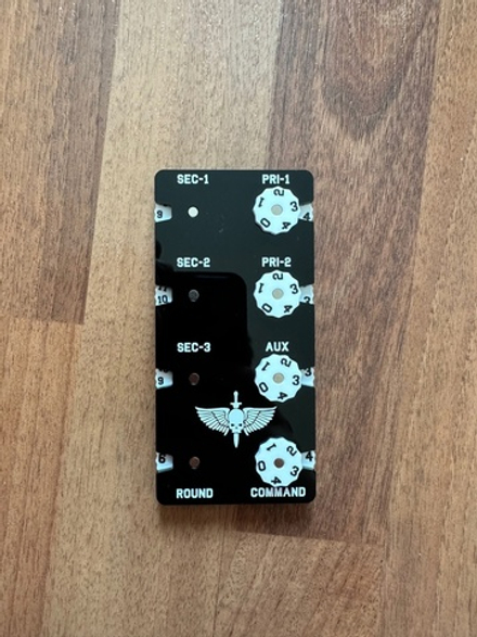 Big Counters Fraction Design. Black