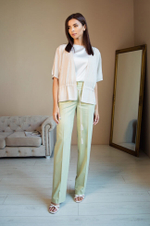 3754 Брюки женские (фисташковый)