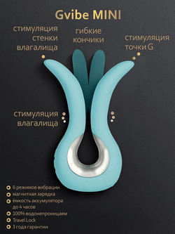 Gvibe mini - Универсальный мини-вибратор (мятный)