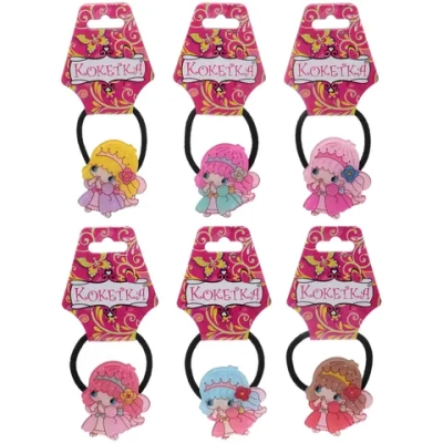 Резинка для волос 1 шт детская «Juiciness- Принцесса», микс 6 цветов, d- 4 см