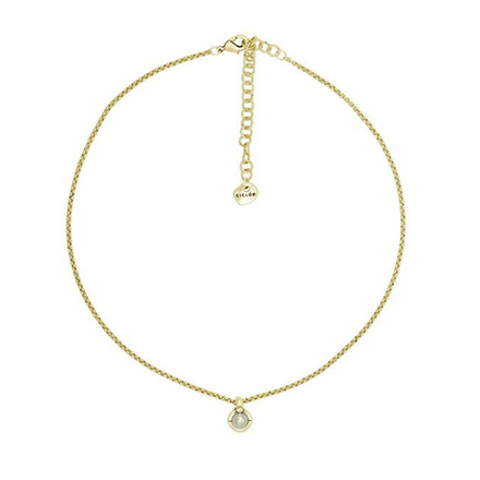 Колье Ciclon ÜNIQUE с золотым покрытием BORO864 BW/G