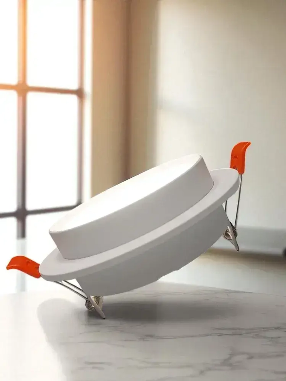 Точечный потолочный светильник 2011 круглый GX53, белый металл, комплект 5шт