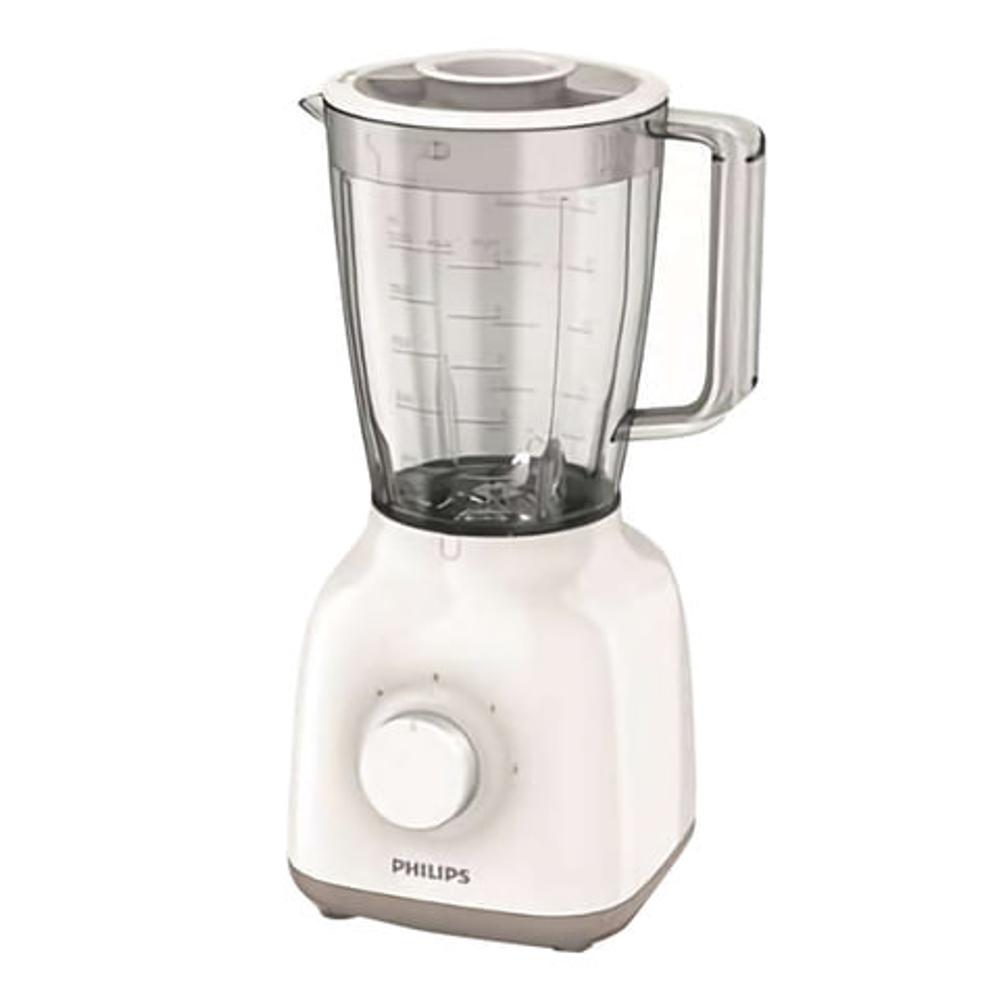 Блендер стационарный PHILIPS HR2100/00, 400 Вт, 2 скорости, чаша 1,5 л, пластик, белый