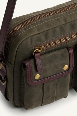 ZARA СУМКА ЧЕРЕЗ ПЛЕЧО, ЗЕЛЕНЫЙ