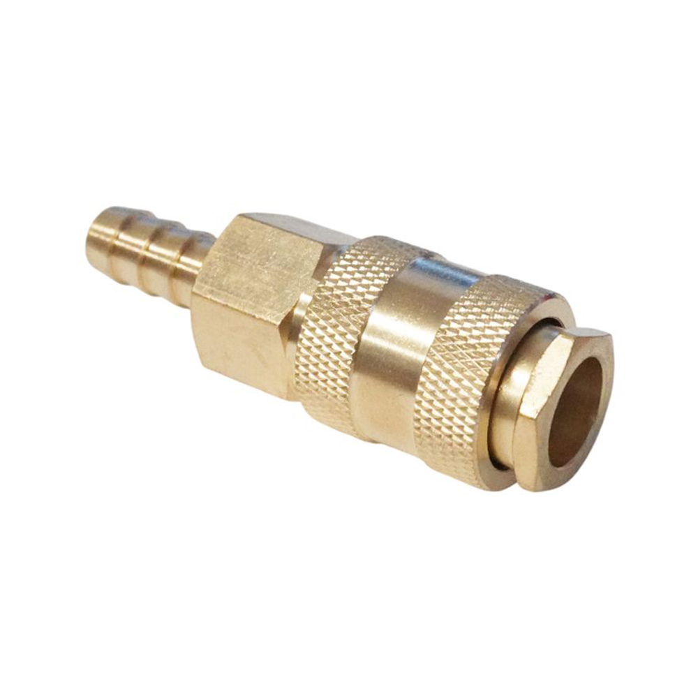 WDK-30SHB Быстроразъемное соединение пневматическое  "ёлочка" под шланг 10 мм; латунь