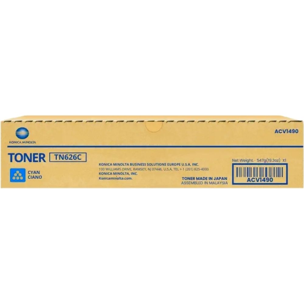 Тонер-картридж Konica-Minolta TN-626C для bizhub C450i/C550i/C650i голубой