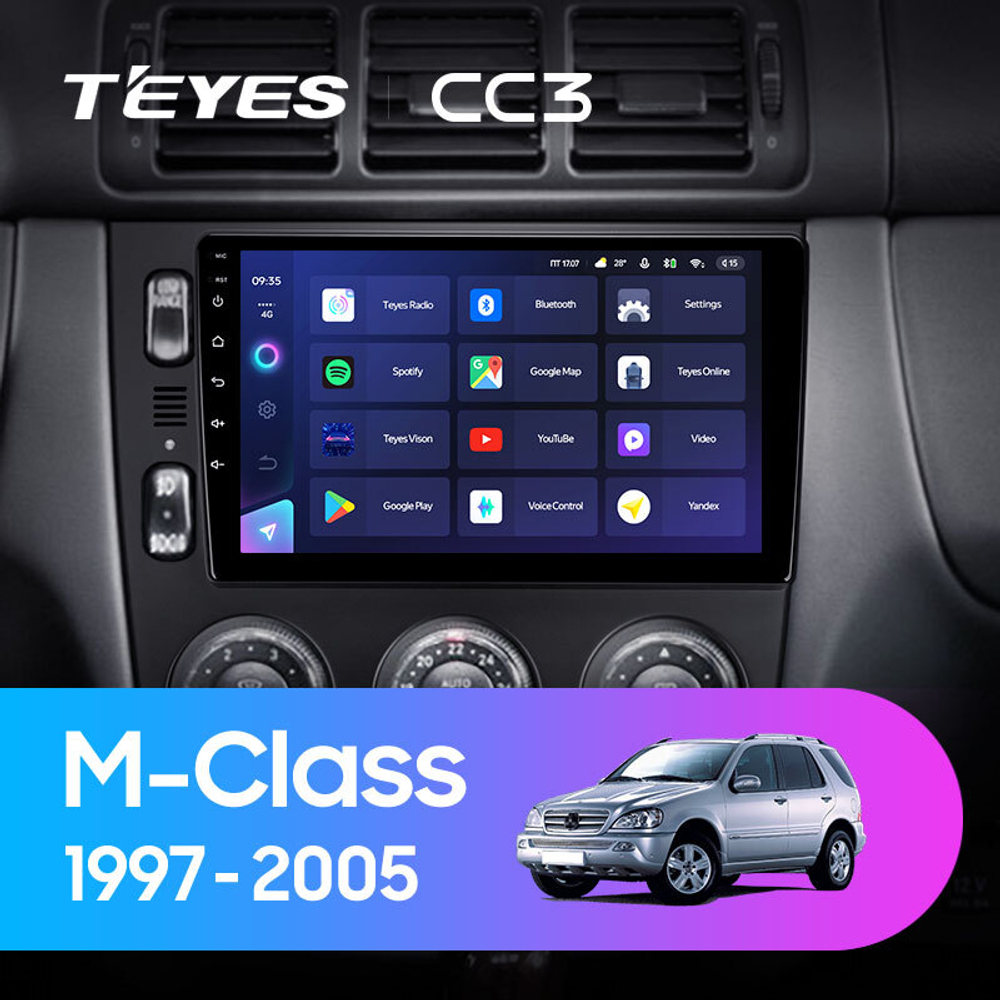 Teyes CC3 9"для Mercedes Benz M-Class 1997-2005