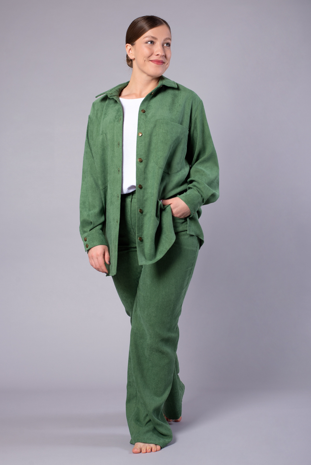 Брюки женские 3605ЛП, Папоротник #319Пап023605ЛП