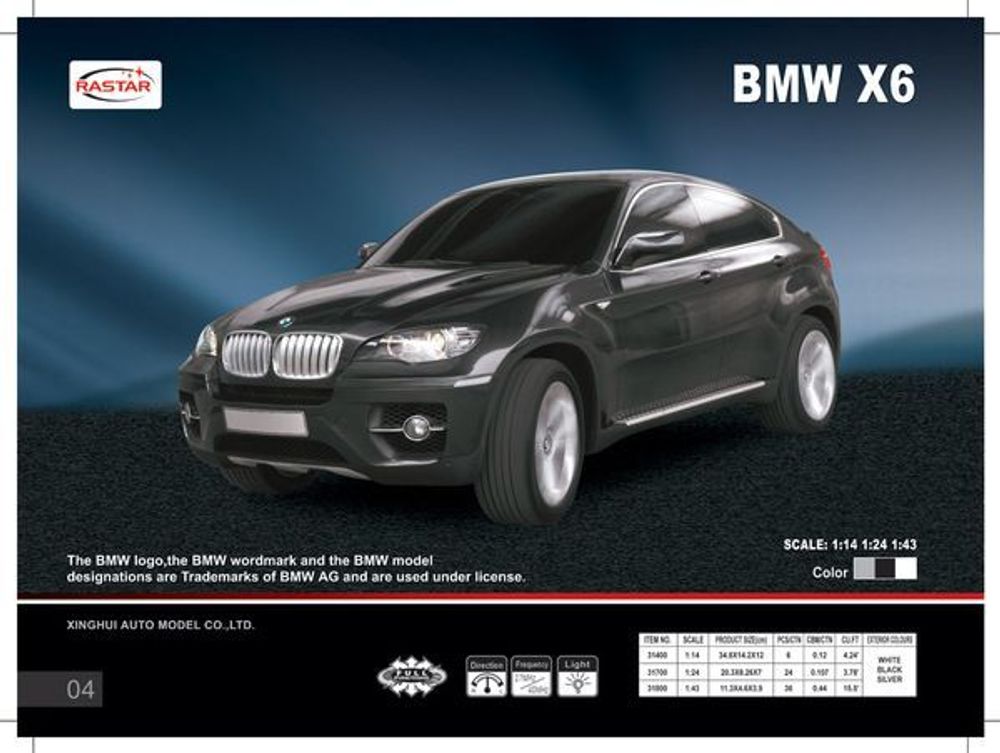 Купить Машина на радиоуправлении BMW X6.