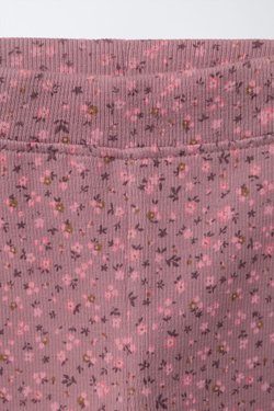 ZARA НАБОР ИЗ ДВУХ ЛЕГИНСОВ С ПРИНТОМ И ОДНОТОННЫХ, КОРИЧНЕВЫЙ