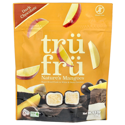 Tru Fru, Nature's Mango, темный шоколад, 128 г (4,5 унции)