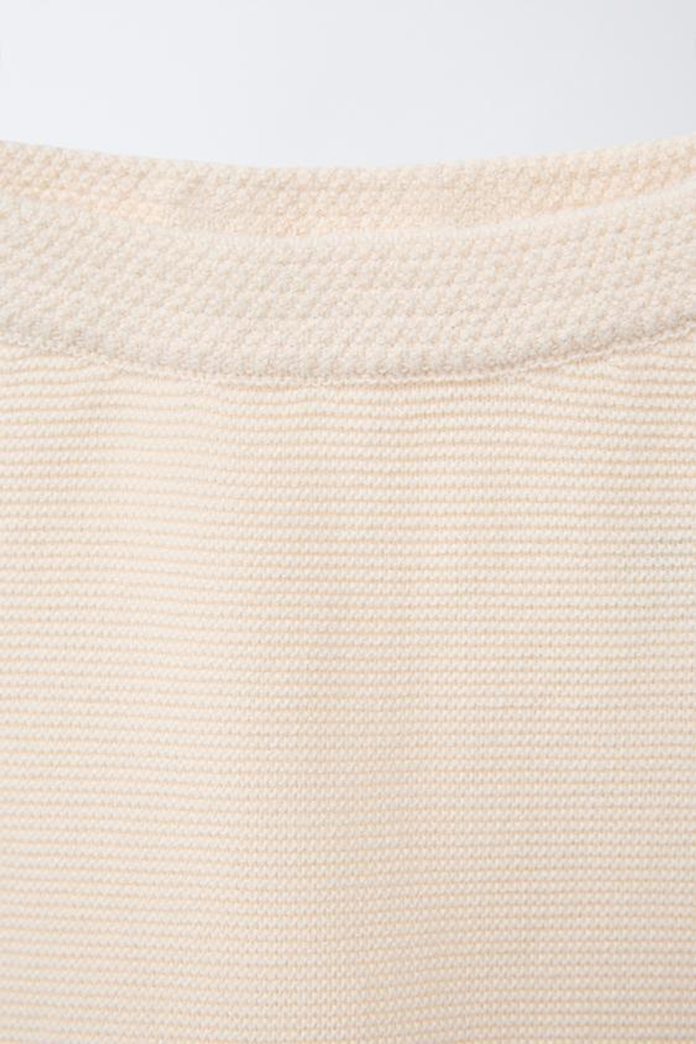 ZARA БРЮКИ С ДЕКОРАТИВНОЙ СТРОЧКОЙ И ЦВЕТОЧНОЙ ВЫШИВКОЙ, ВАНИЛЬНЫЙ