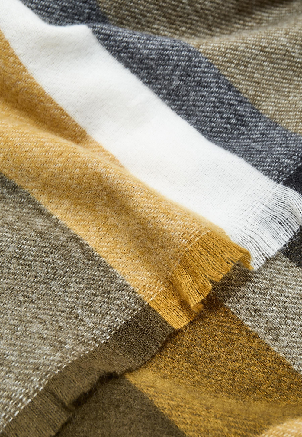 STRADIVARIUS Клетчатый шарф, хаки