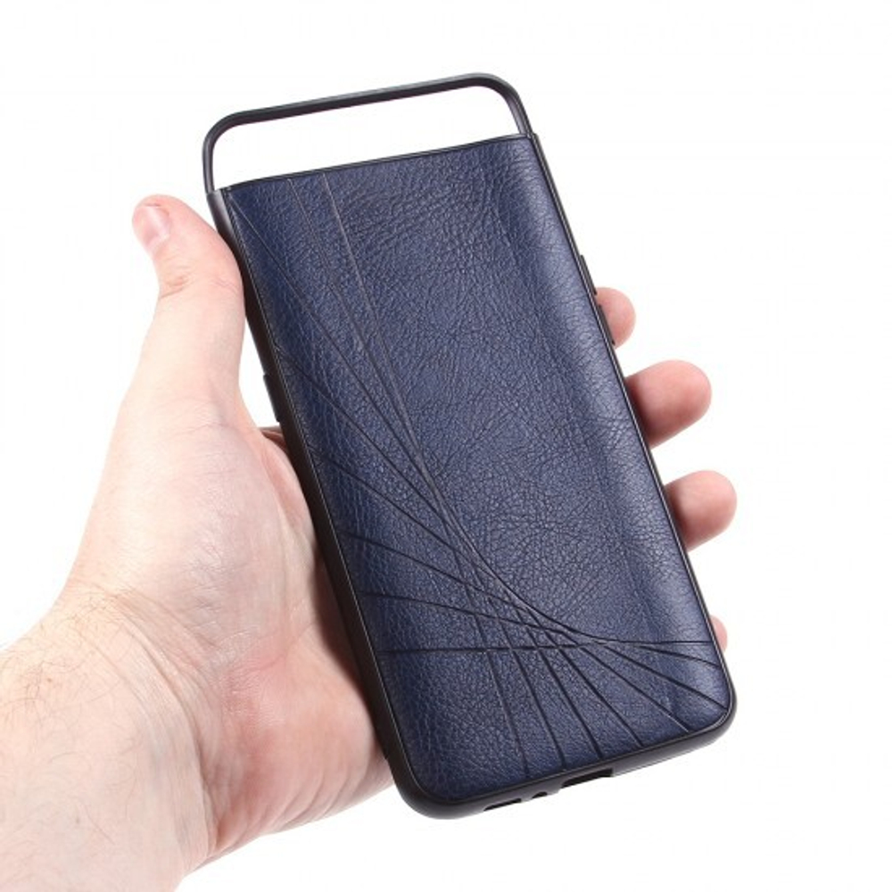 Чехол ТПУ под кожу для Samsung Galaxy A90, 011178 Синий
