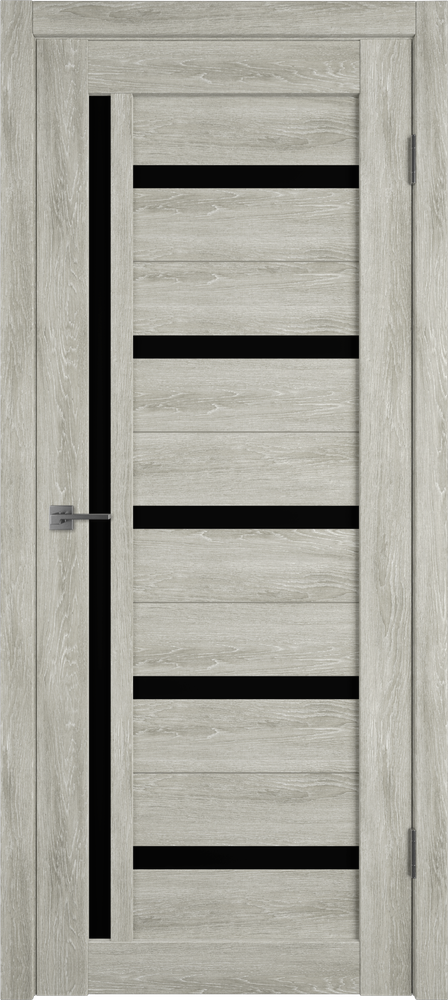 Дверь Atum 18 / Lin Vellum / Black Gloss / Владимирские двери