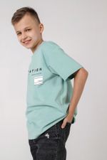 Фуфайка (футболка) для мальчика Леон-1 Виотекс ОЛИВКОВЫЙ