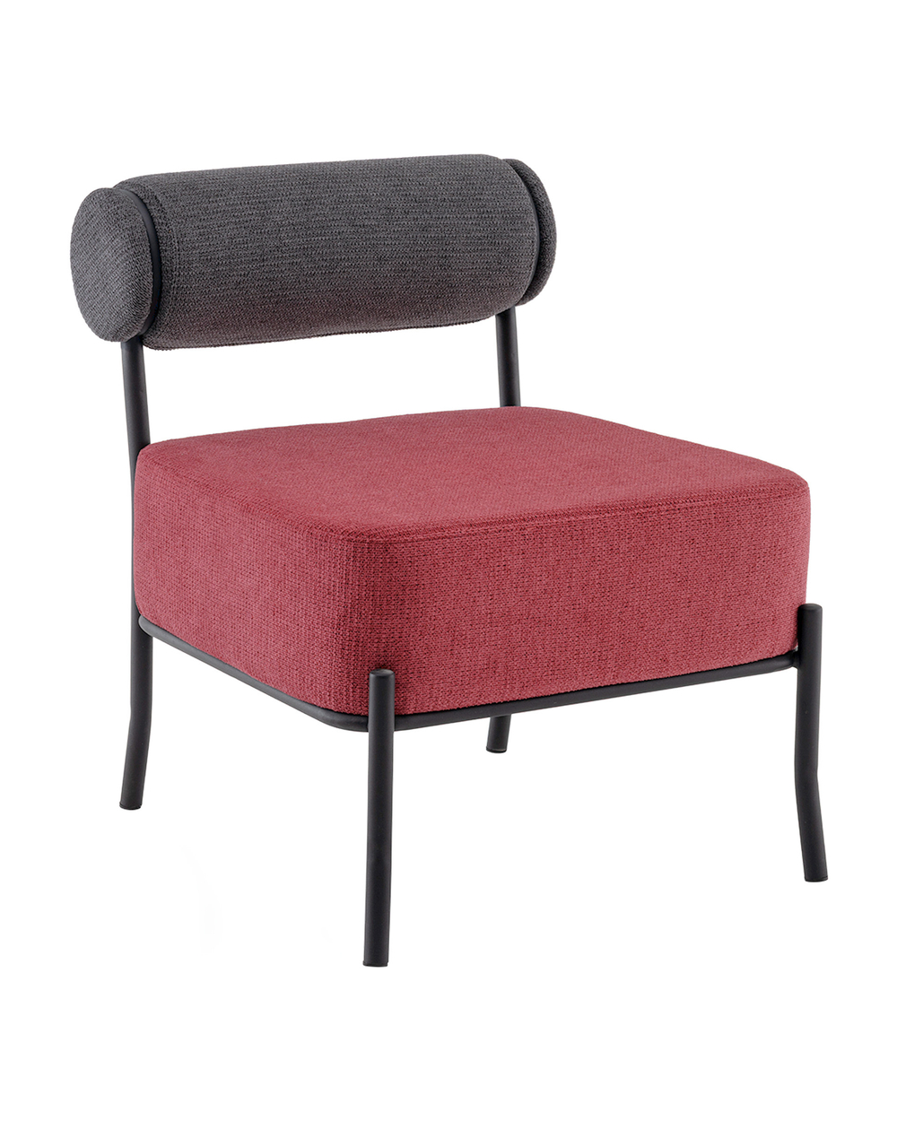 Кресло Ponpoun тёмно-серый бордо