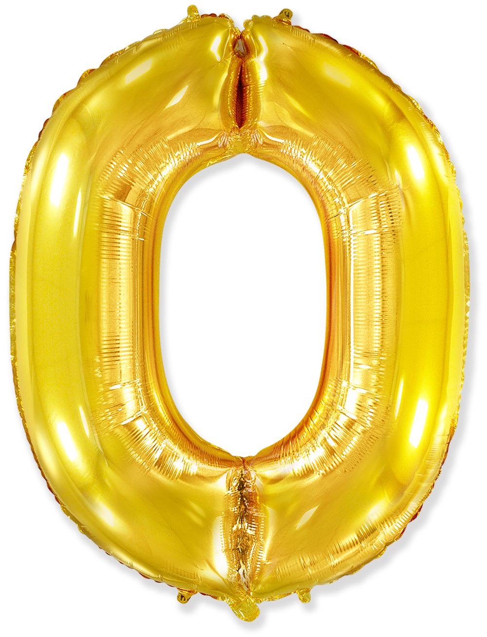 Шар (40''/102 см) Цифра, 0, Золото