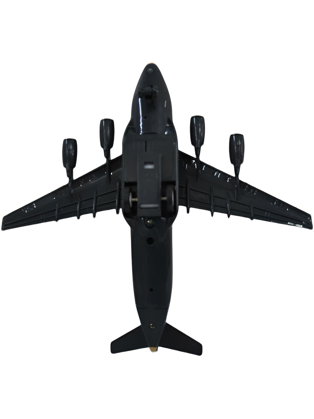 Военно-транспортный самолёт,игрушка для детей,коллекционная металлическая модель,свет+звук,инерционная