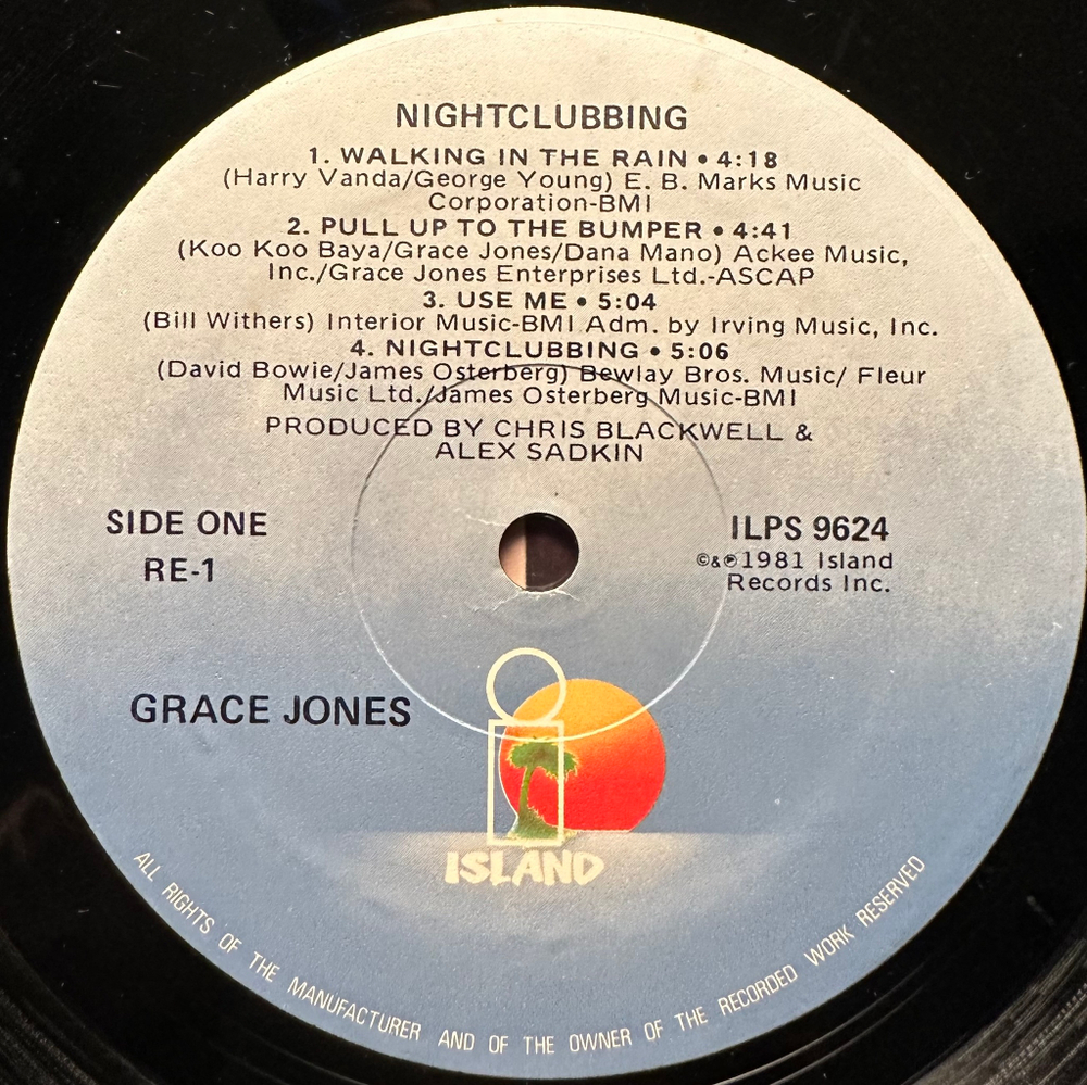 Grace Jones - Nightclubbing (США 1981г.)